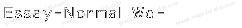 Essay-Normal Wd字体转换